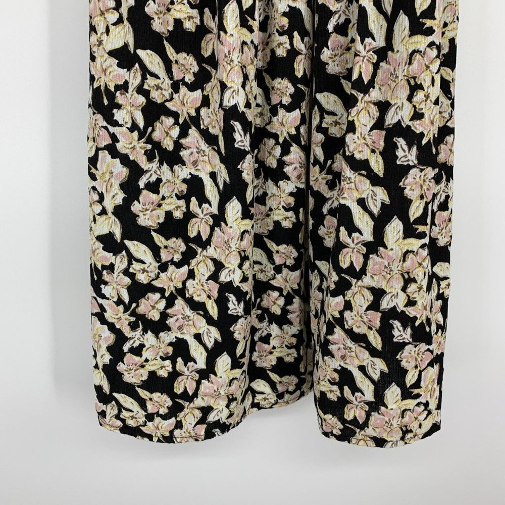 Xhilaration Dress Black Floral Print Off The Shoulder Mini - Picture 5 of 8